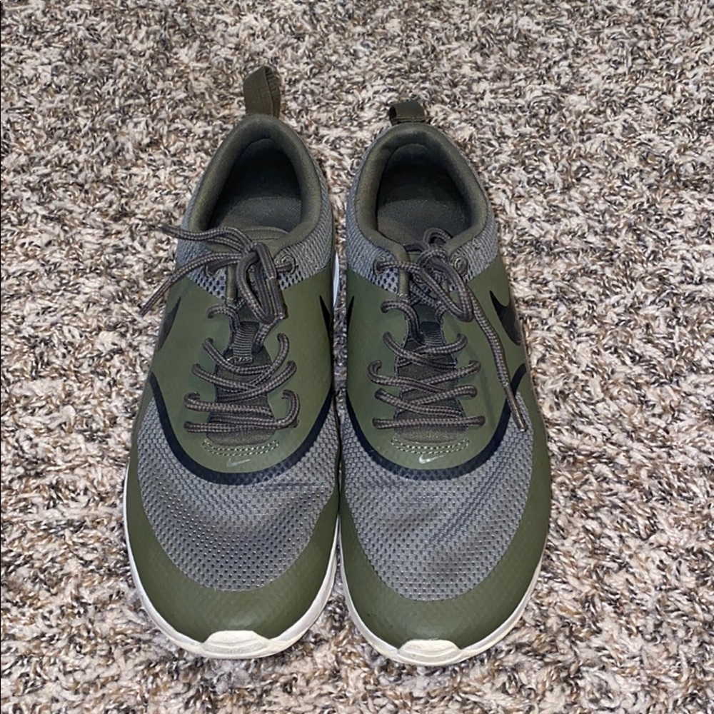 Nike shoes. Military green.